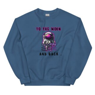 Moon n Back Graphic Sweatshirt by Wavy Wear